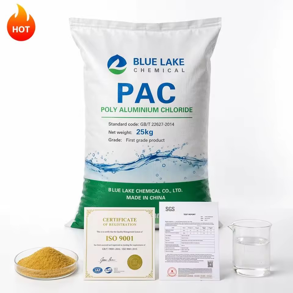 Water Treatment Coagulant Poly Aluminium Chloride PAC Good Floc Formation Fast Supernatant Separatio