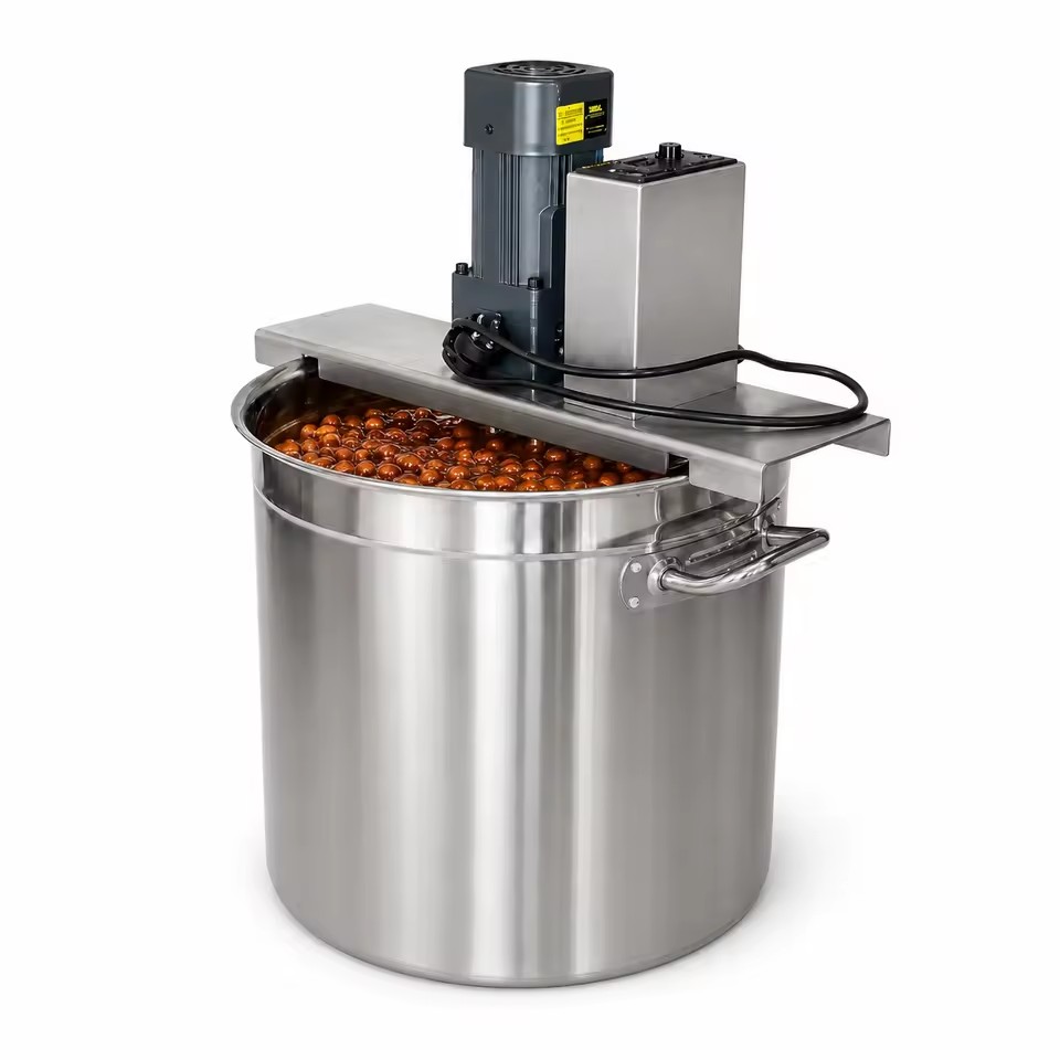 Soup Broth Stock Cooking Kettle With Agitator Commercial Stainless Steel Food Processing Machine