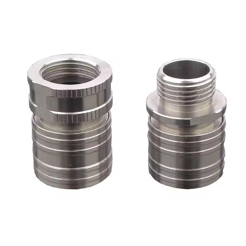 Brass Coupling Water Connectors Aluminum Quick Stainless Steel Fittings Copper Faucet Pipes Coupler Male Round Casting