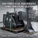 Advanced Hydraulic Vibrating Rock Splitter Excavators Components Low Noise for 50-55 Ton Concrete Foundation
