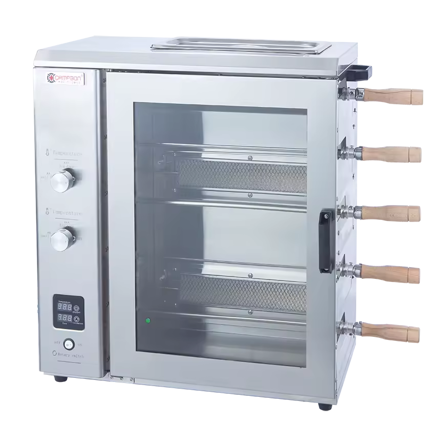 High Quality Gas Mini Rotating Rotisserie Shawarma Series Commercial Kitchen Equipment for Restaurants Campbon. ZH-9325R