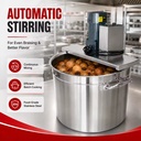 Commercial Soup Kettle With Mixer Stainless Steel Industrial Cooking Pot for Catering Kitchen