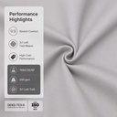 Polyester Cotton Fabric with Spandex Woven 240gsm Twill Roll for Anti-Static Industrial Workwear Uniforms