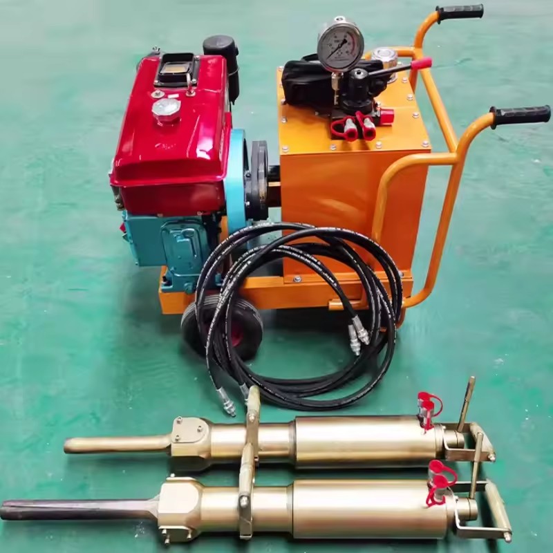 Diesel Engine Hydraulic Rock Splitter with 3-4 Expander/Splitter Gun Motor 900T-1200T Force 120kg Weight