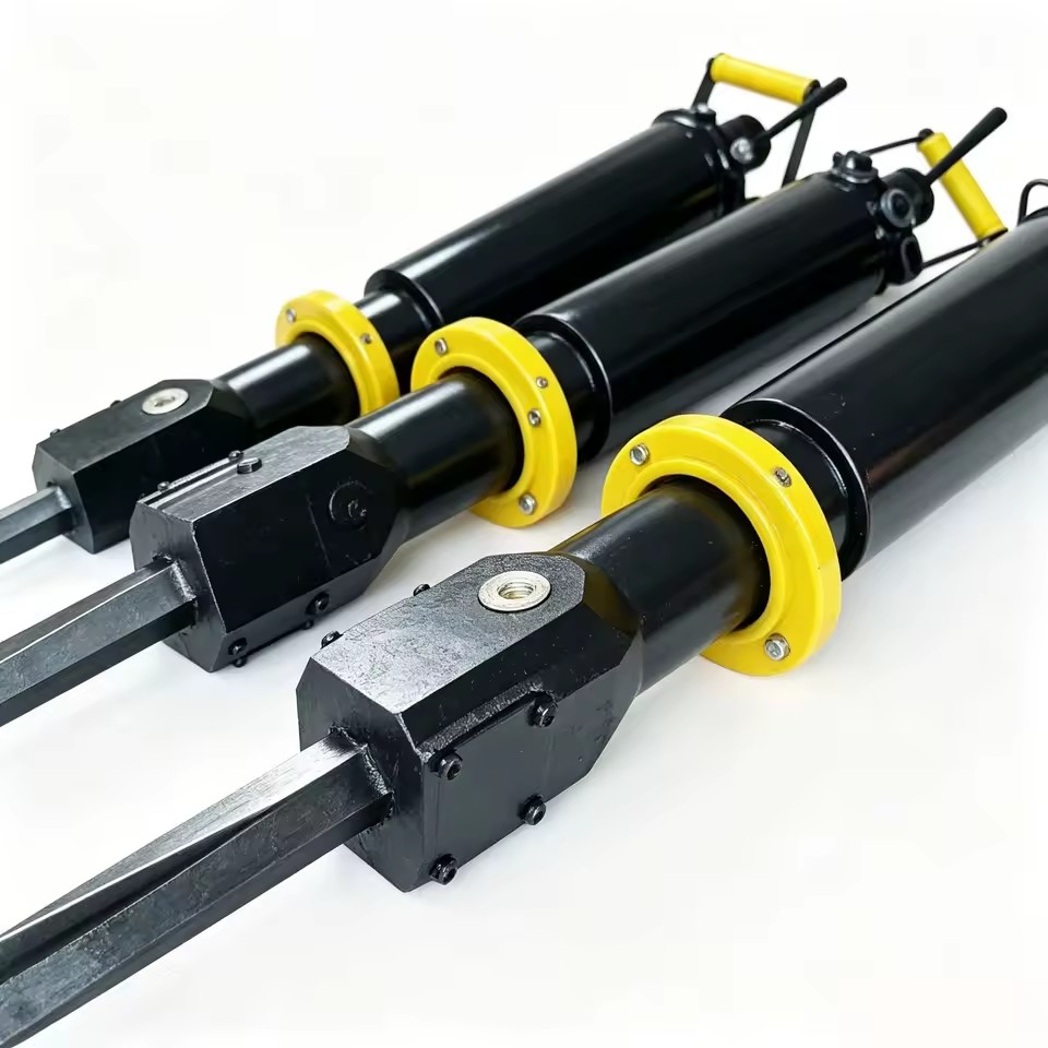 A Versatile Hydraulic Rock Splitting Machine Suitable for Hard Rock Crushing Construction in Drainage Ditches