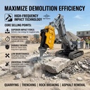 Low Noise Vibrating Rock Splitter Construction Machinery Attachment for 50-65 Ton Concrete Foundation Breaking
