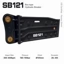 SB121 Hydraulic Jack Hammer Rock Splitter for 28-35 Ton PC300 ZX330 330 300-450bpm CE Certified