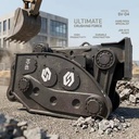 High Power Vibrating Rock Splitter Excavators Components Single Frequency for 50-55 Ton Quarry Demolition