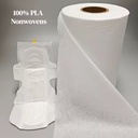 New Material Biodegradable Hydrophilic Function Polylactic Acid PLA Spunlace Non-woven Fabric Roll for Sanitary Pad Top Sheet