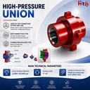 API 6A High Quality 10K PSI 2" High-pressure Union Gear Core for Oilfield Wellhead Petroleum Processing Equipment