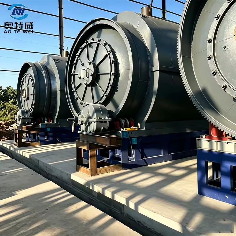 Easy to Operate Convert Obsolete Tires Municipal Solid Waste Petroleum Mud Into Fuel Oil Intermittent Pyrolysis Reactor