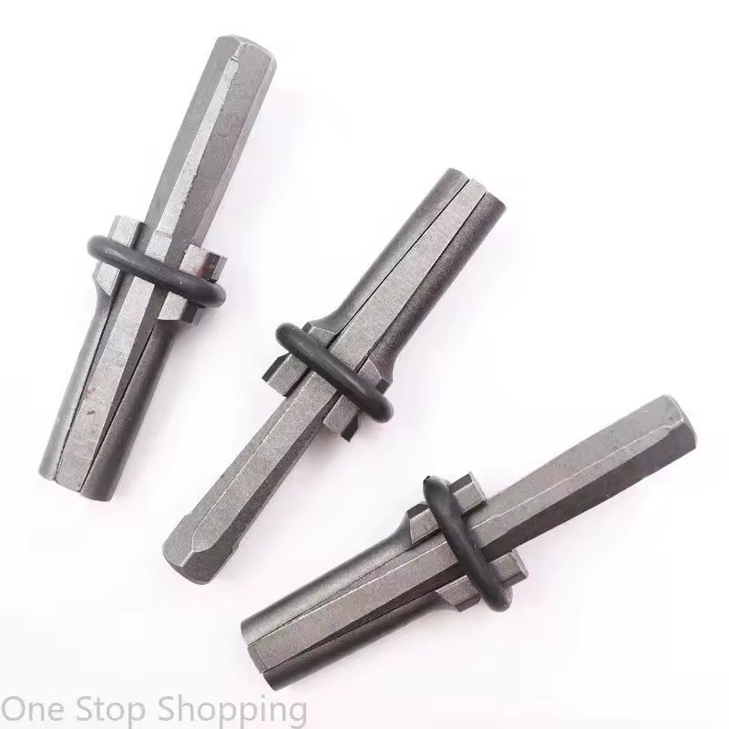 Hand Operated Wedge Feather Shims Steel Stone Splitter Tool Olive Wood Handle Heavy Duty Concrete Rock Splitter Marble Rake