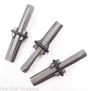 Hand Operated Wedge Feather Shims Steel Stone Splitter Tool Olive Wood Handle Heavy Duty Concrete Rock Splitter Marble Rake