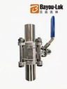 SS316 Three Piece Socket Weld Ball Valve 300PSI Industrial Pipeline Valve for Water Oil Gas Gas Pressure Regulator