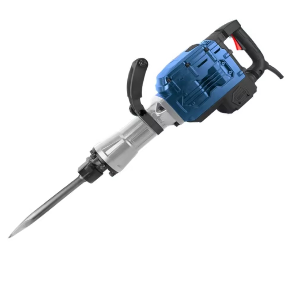 1600W Industrial Heavy Duty Electric Jack Hammer 220V Hand-held Concrete Breaker Rock Splitter Drilling Machine