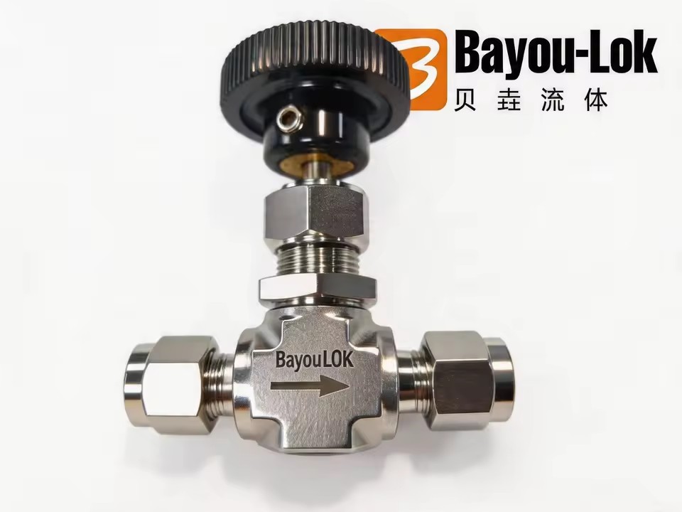 High Pressure 316 Stainless Steel Needle Valve Manual Operation for Industrial Fluid Accurate Flow Control Use Valve Fitting