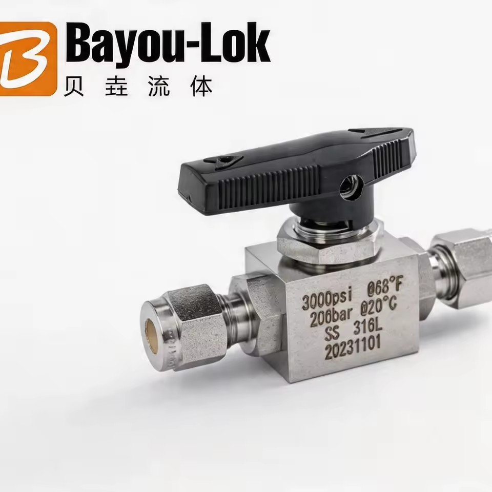 3000Psi SS316 Manual Ball Valve Socket Bidirectional Fitting for High Pressure Gas Regulator Valve Fitting
