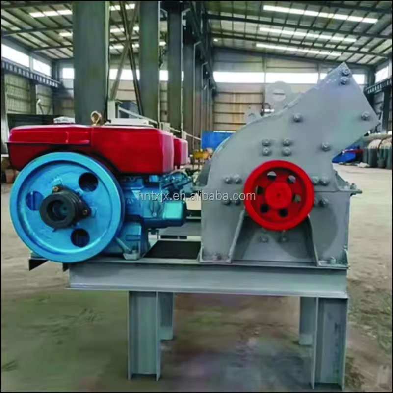 PE 200-300 Hammer Crusher 3-5 Tons Per Hour Capacity Screened Crushed Stone 3-20mm (Adjustable) Home Use 3-4T Rock Splitter