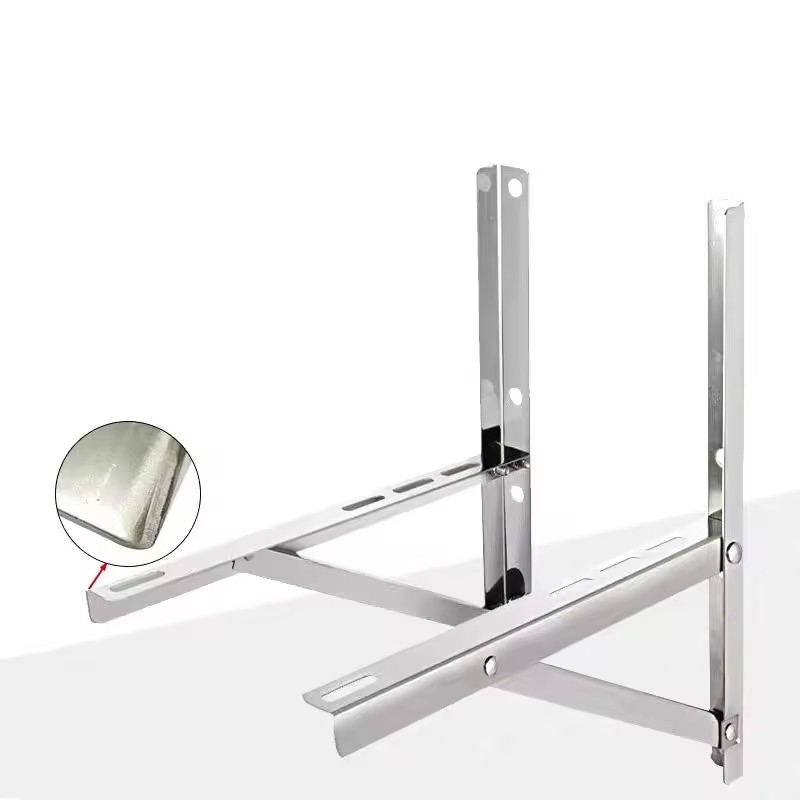 Air Conditioner Parts Outdoor Condenser Unit Mini Split Support Stand Heat Pump HVAC Stainless Steel AC Wall Mounting Bracket