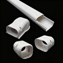 PVC Slim Duct AC Systems Air Conditioner Decorative Pipe Lineset Ductless HVAC Outdoor Mini Split Line Set Cover Kit Accessories