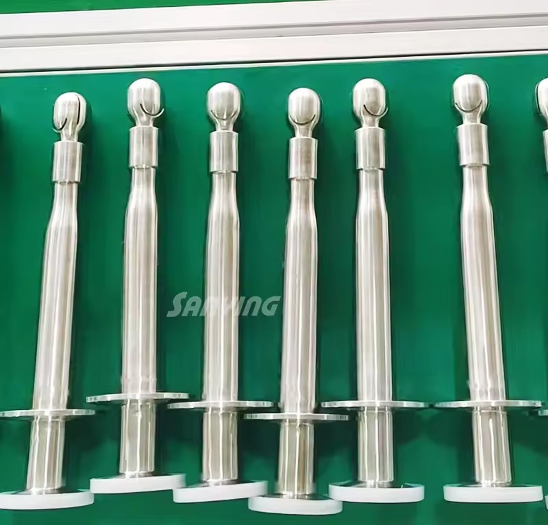 Food Grade SS316L Bolted Rotary Cleaning Ball Tank Long Nozzle Small Spray Head 3A Standard 3-Year Warranty
