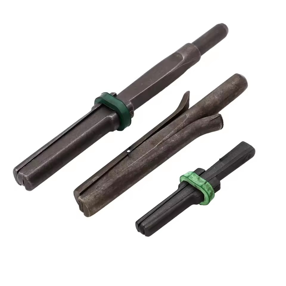 Forged Steel Rock Splitting Wedge and Feathers for Granite Stone Breaking and Quarrying Operations