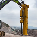 Excavator Rock Drill Attachment-Integrated Rock Drill and Splitter