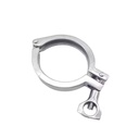 316 304 2205 CF8 CF8M Cast DIN32676 Double Pin Heavy Duty Tri-Clamp Sanitary Clamp Vacuum Clamp with Wing Nut Kf Hinge Clamp