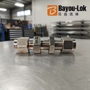 NPT Compact BSPP/BSPT High Bulkhead Ferrule Connector for BA Grade Gas Piping Systems Superior Sealing Reliable Safety Easy