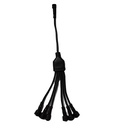 5Pins Splitters for Rock Lights Wheel Lights ATV LED Lights 1-2/1-4/1-6/1-8 Splitter Wires