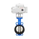 Ductile Cast Iron Wafer Electric Butterfly Valve with Electroplated Disc 220V On/Off Type PN16 D971X-16Q for Flow Control