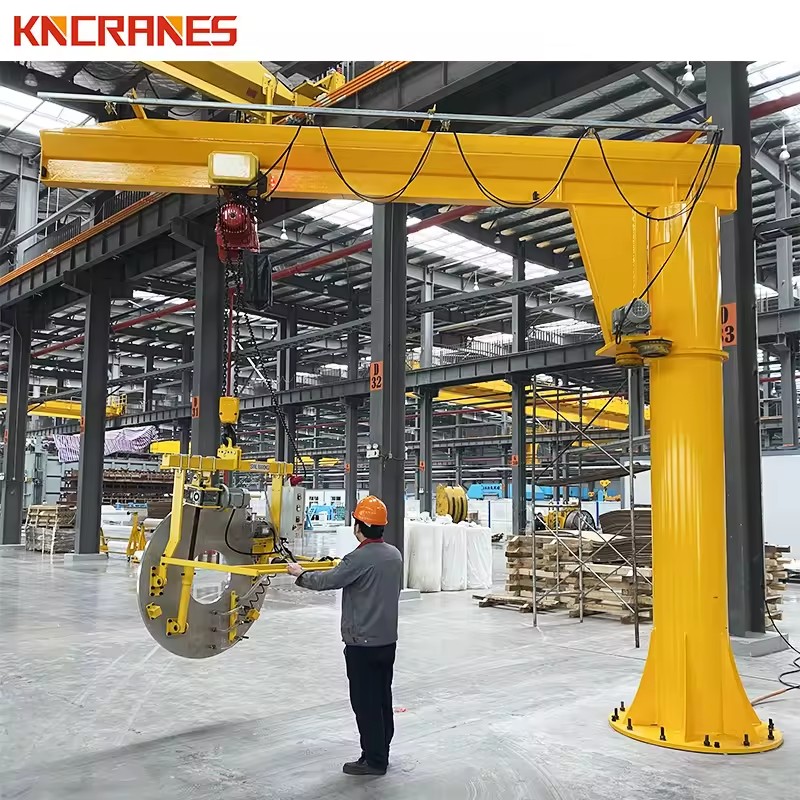FEM CE Lifting Swing Arm Pillar Slewing Electric Suspend Bridge 2 Ton 1 Ton Jib Crane with Vacuum Lifter