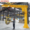 FEM CE Lifting Swing Arm Pillar Slewing Electric Suspend Bridge 2 Ton 1 Ton Jib Crane with Vacuum Lifter
