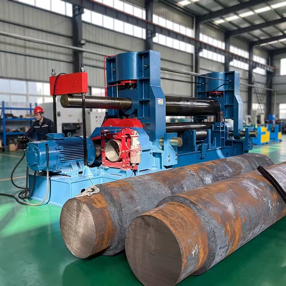 Mechanical Hydraulic 3-Roller Sheet Plate Rolling Machine for Stainless Steel Carbon Steel Processing Customized