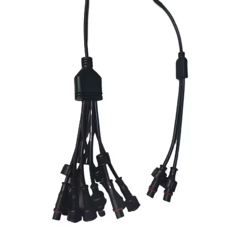 Waterproof Led Rock Light Splitter Pure White Rgbw Car Rock Light Connector Extension Wire Led Rock Light Splitter