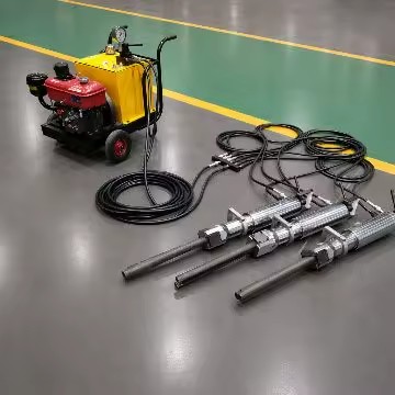 Hydraulic Rock Splitter RSW350 Diesel Engine Powered Portable Rock Cracker Machine for Construction Excavation Trenching