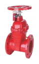 Ductile Cast Iron Flanged Gate Valve PN16 2 in - 12 in XZ45X-16Q for Pipeline Isolation