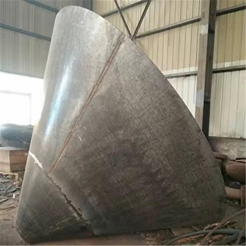 Food Grade Stainless Conical Head With Straight Flange for Sediment Discharge