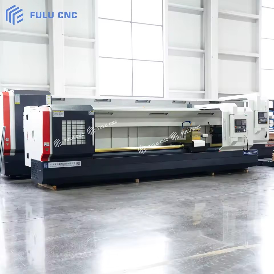 Large Horizontal Heavy Duty CNC Lathe CK6180-4000 Wide Guide Rail High Precision for Wind Power & Petroleum Equipment Processing