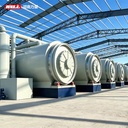 Precision Discarded Tires Petroleum Mud Post Consumer Plastics Into Fuel Oil Intermittent Rubber Recycling Machinery