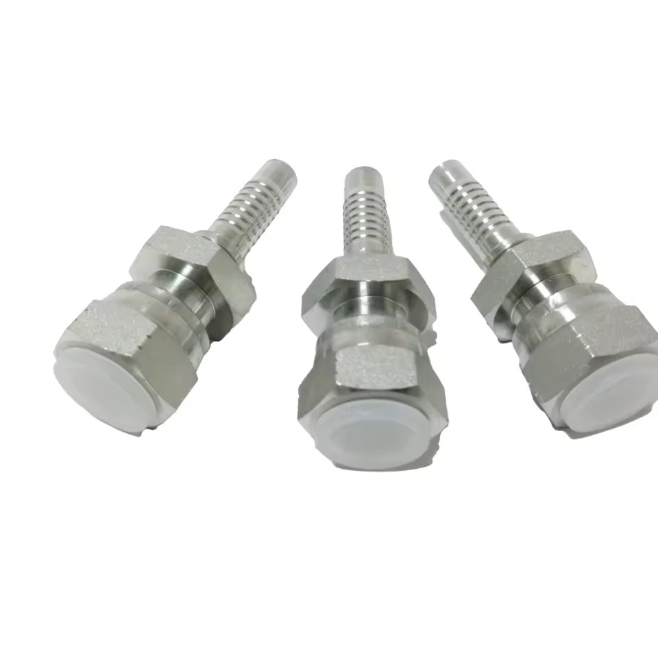 Hydraulic Hose Pipe Coupling Female Metric 24212D Carbon Steel 30mm Zinc Plated Casting Hose Connector Fittings