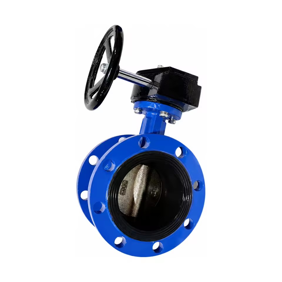 Ductile Cast Iron Flanged Worm Gear Butterfly Valve PN16 2 in - 48 in D341X-16Q for Flow Control