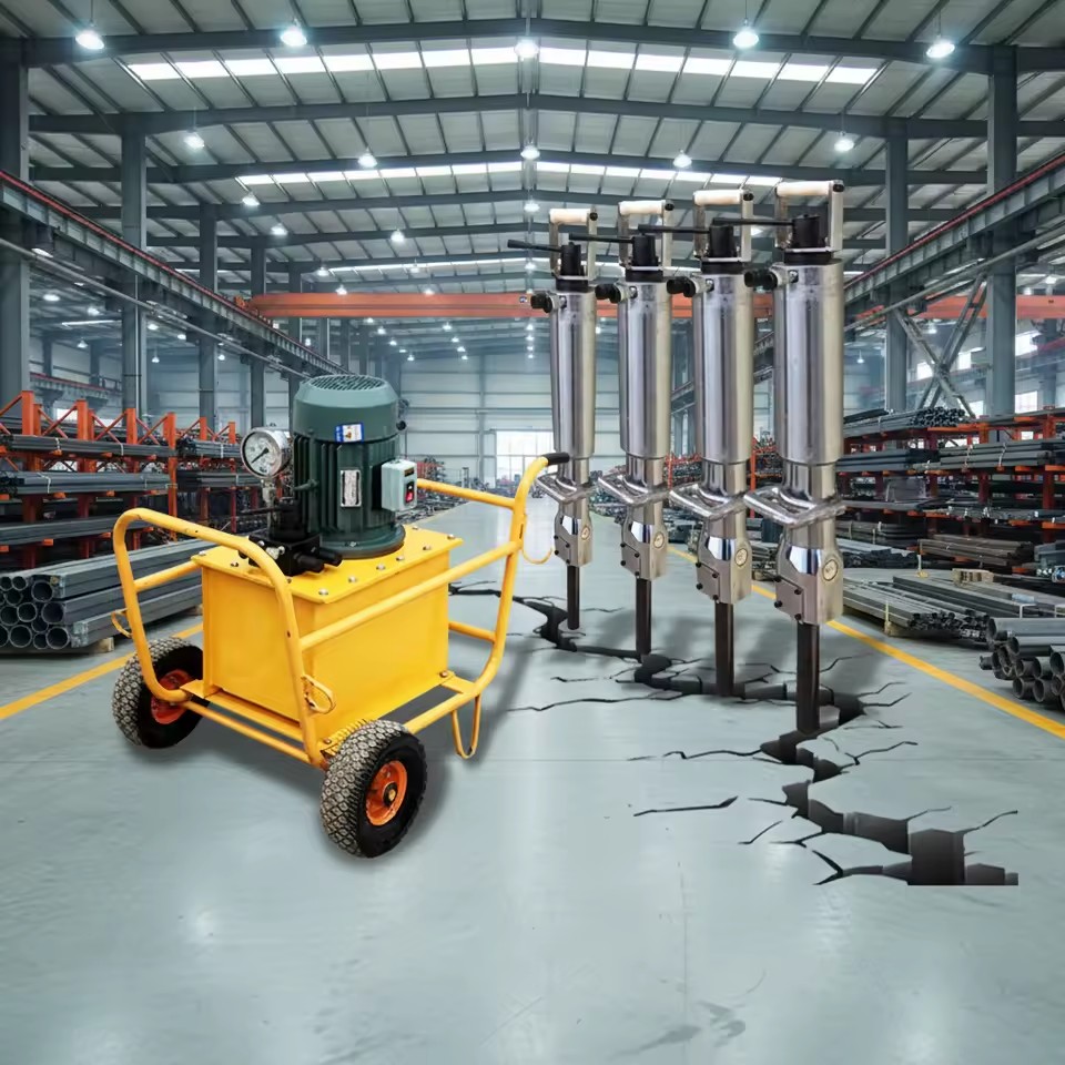 Electric Hydraulic Stone Splitting Machine for Indoor Concrete Structure Demolition and Renovation