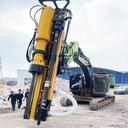 2-in-1 Integrated Hydraulic Rock Drill and Splitter Attachment Rock Splitter Drilling and Splitting Machine for Excavator