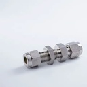 Compact Bulkhead Ferrule Connector BA Grade Gas Piping Systems Superior Sealing Reliable Safety High Pressure Valve Fitting