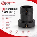 50mm SDR11 High Pressure Electrofusion Hdpe Stub End Flange PE100 Hdpe Stub End WRAS Certified