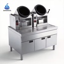 Commercial Automatic Cooking Machine Intelligent Stir Fry Robot 360° Rotating Wok Restaurant Fried Rice Machine Stainless Steel