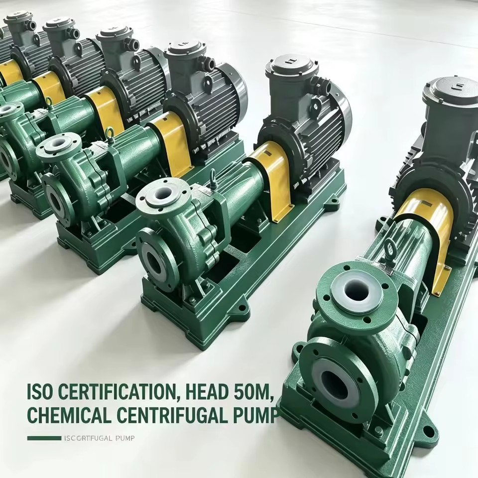 50m Head 5.5KW Chemical Centrifugal Pump Stainless Steel Structure ISO Certified Custom Industrial Equipment