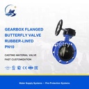 Ductile Cast Iron Flanged Butterfly Valve PN10 2 in - 48 in D341X-10Q