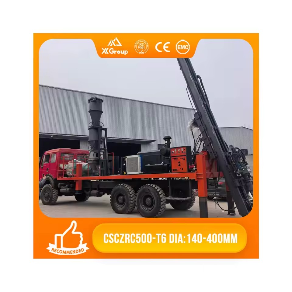 XLDRILL HOWO 6x4 Truck Mounted RC500 Diesel Rig 6m Drill Pipe 500m Depth 153KW Cummins Engine Pump & Motor 300kN Lifting Force